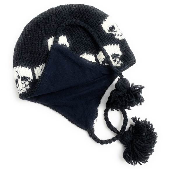 Skull Wool Beanie - Picture 2 of 10
